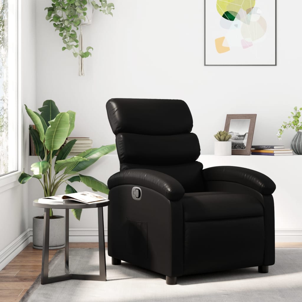 Fauteuil inclinable noir similicuir - XIOS