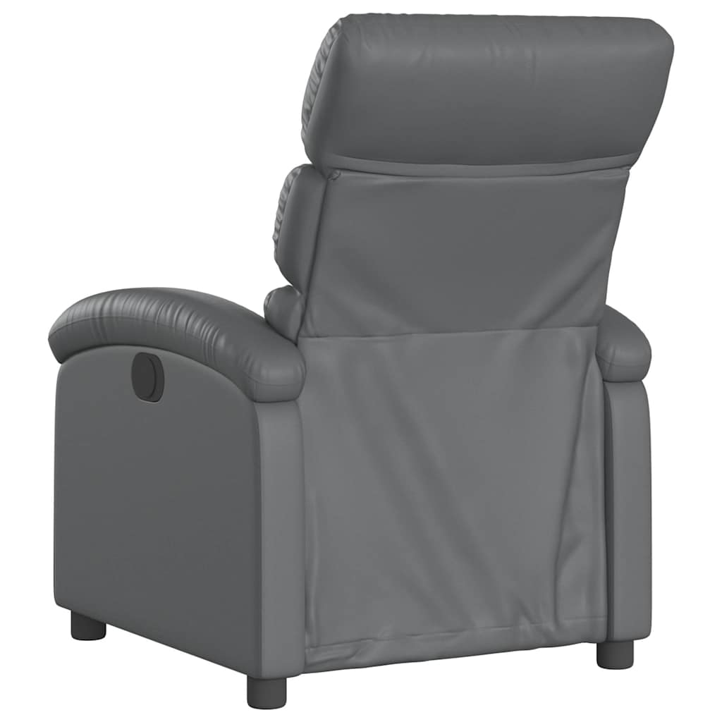 Fauteuil inclinable gris similicuir - XIOS