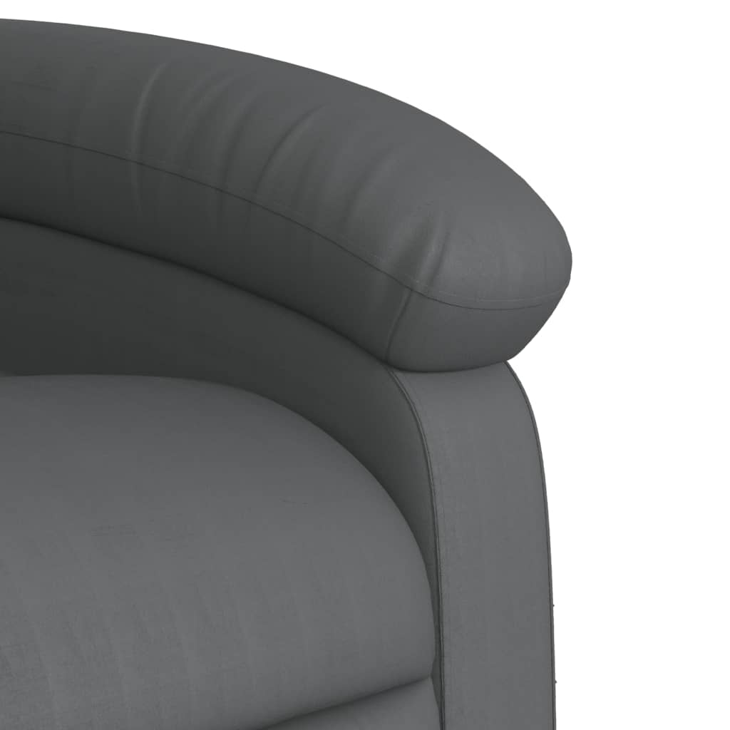 Fauteuil de massage inclinable gris similicuir - XIOS