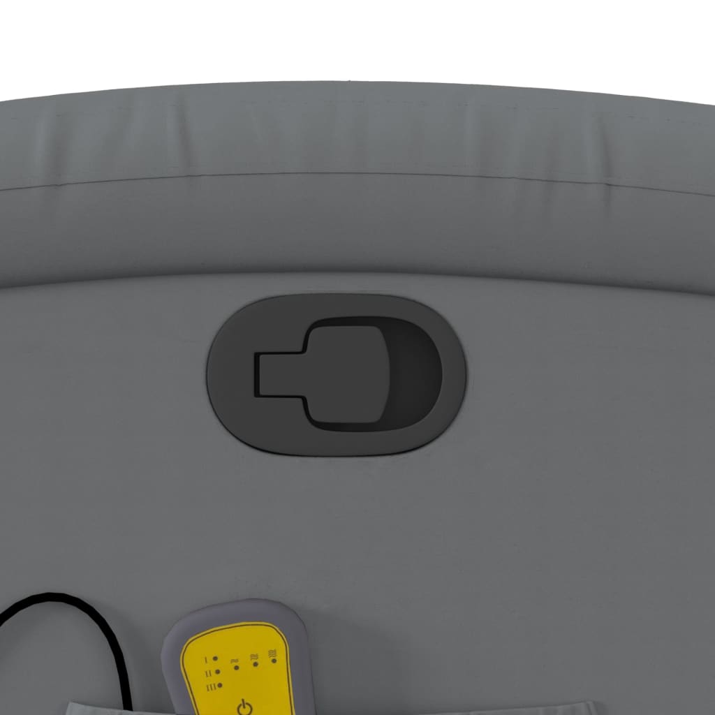 Fauteuil de massage inclinable gris similicuir - XIOS