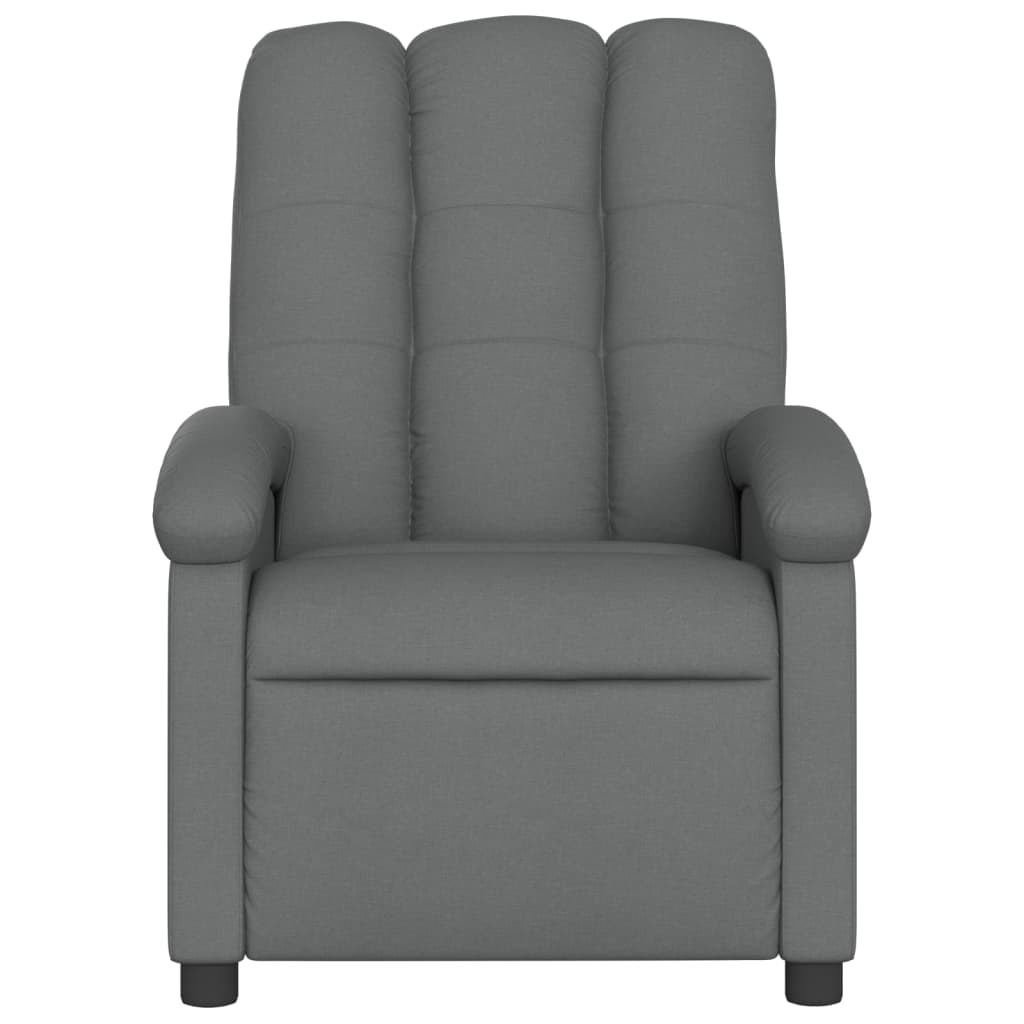 Fauteuil inclinable de massage gris foncé tissu - XIOS