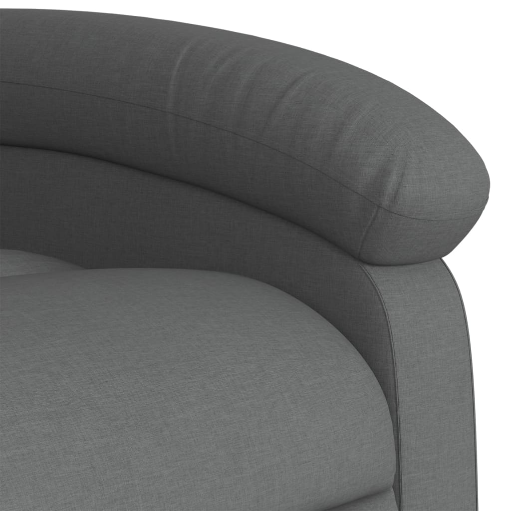 Fauteuil inclinable de massage gris foncé tissu - XIOS