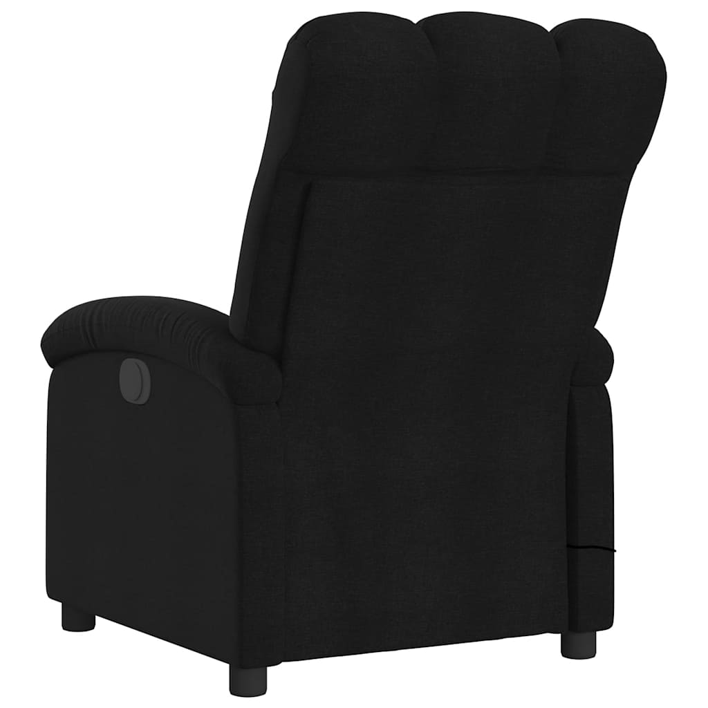 Fauteuil inclinable de massage noir tissu - XIOS