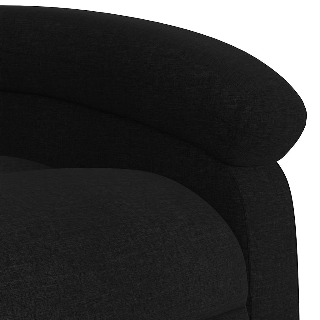 Fauteuil inclinable de massage noir tissu - XIOS