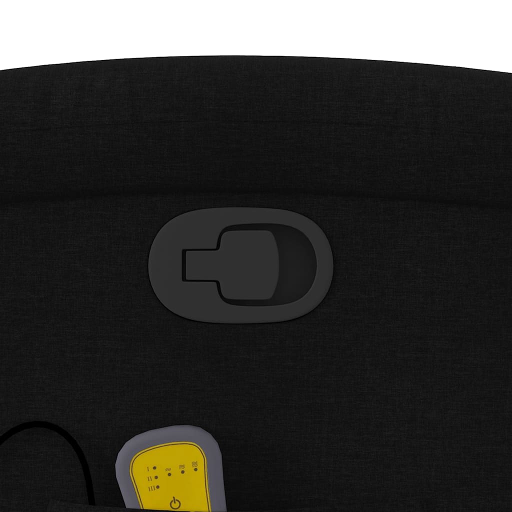 Fauteuil inclinable de massage noir tissu - XIOS