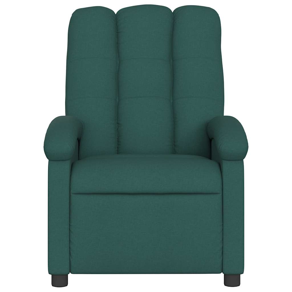 Fauteuil inclinable de massage vert foncé tissu - XIOS