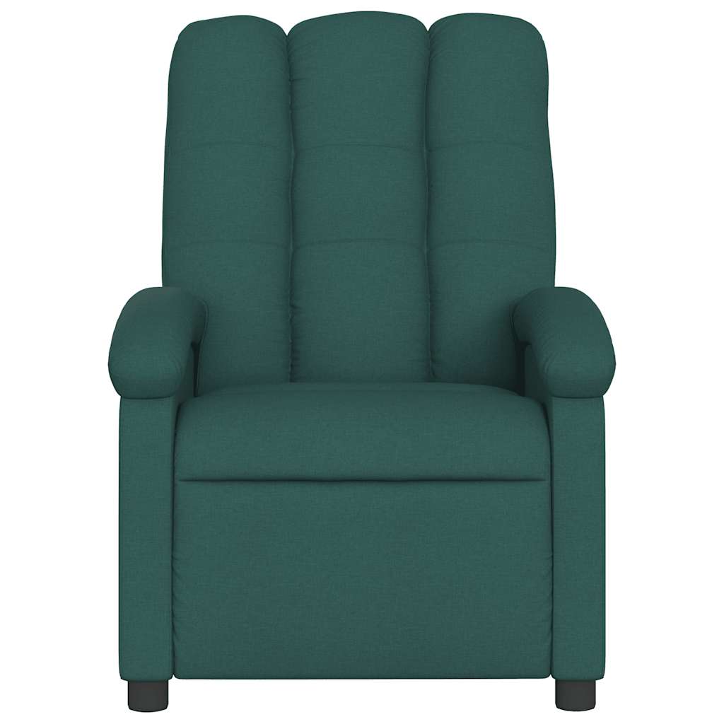 Fauteuil inclinable de massage vert foncé tissu - XIOS