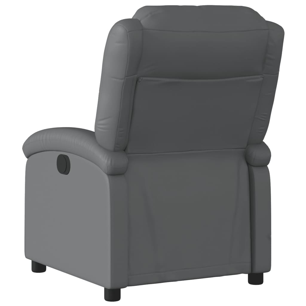 Fauteuil inclinable gris similicuir - XIOS