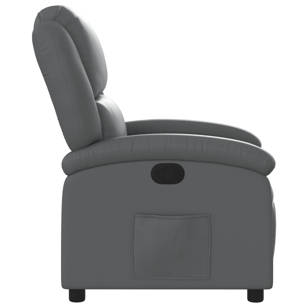 Fauteuil inclinable gris similicuir - XIOS