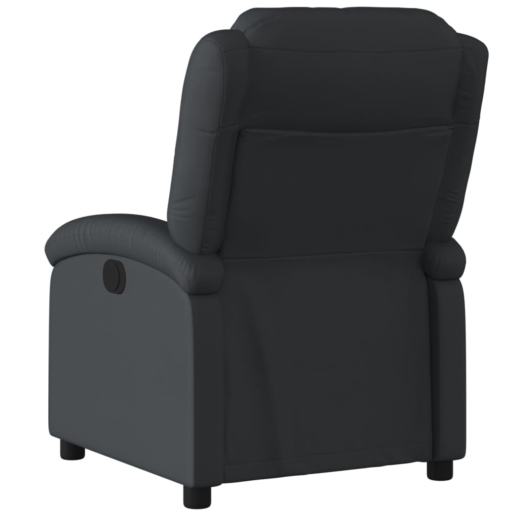 Fauteuil inclinable noir cuir véritable - XIOS