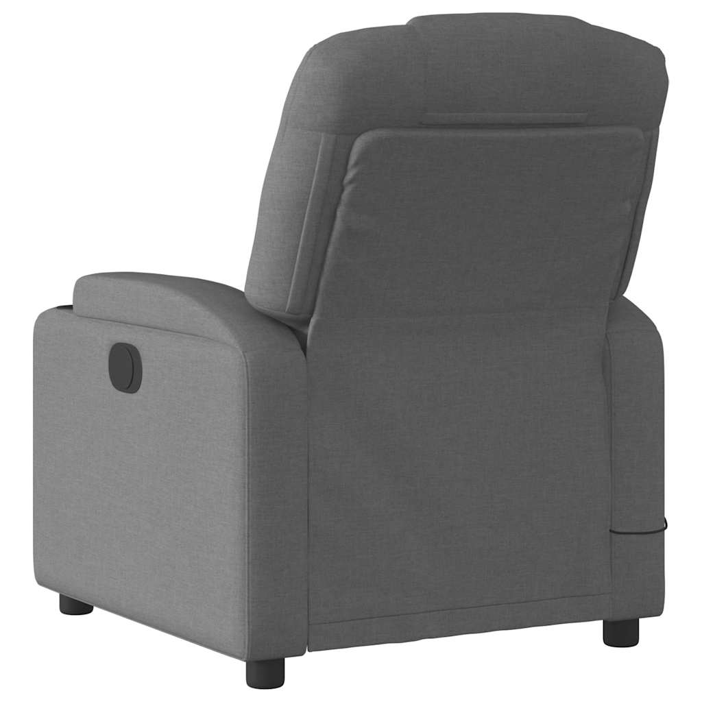 Fauteuil inclinable de massage gris foncé tissu - XIOS