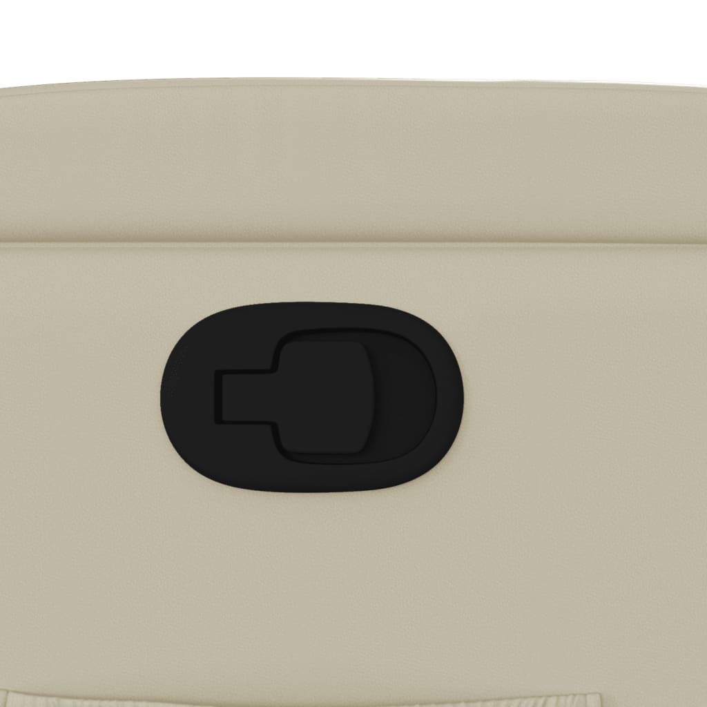 Fauteuil inclinable en similicuir crème - XIOS