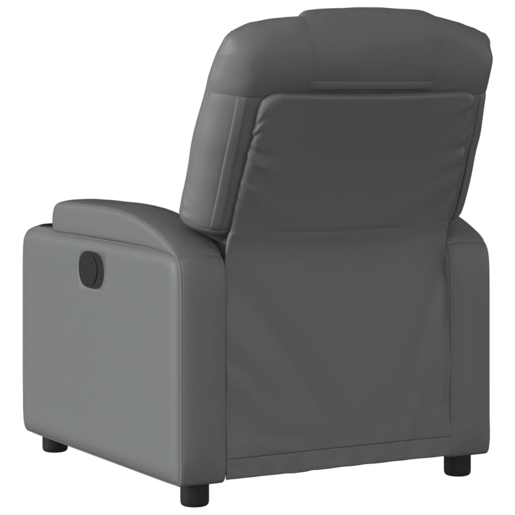 Fauteuil inclinable gris similicuir - XIOS
