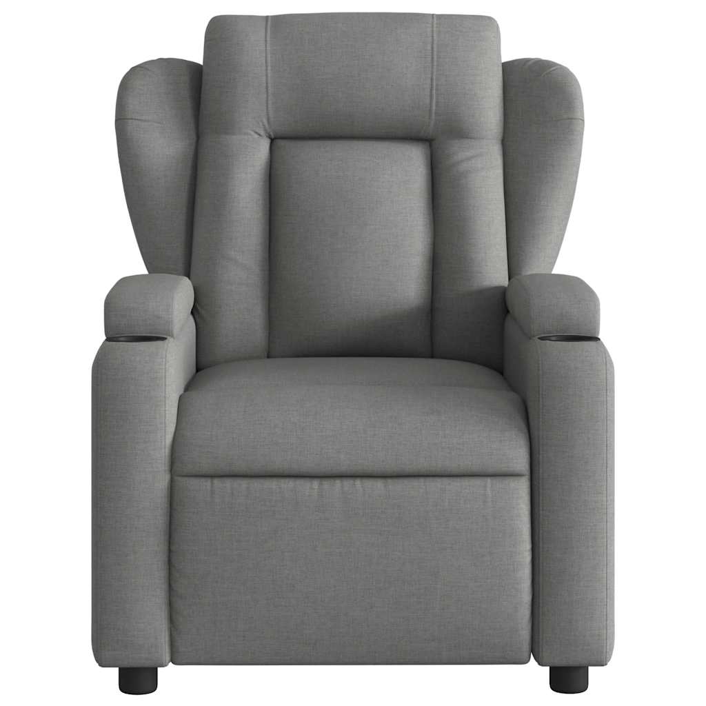 Fauteuil inclinable de massage gris foncé tissu - XIOS