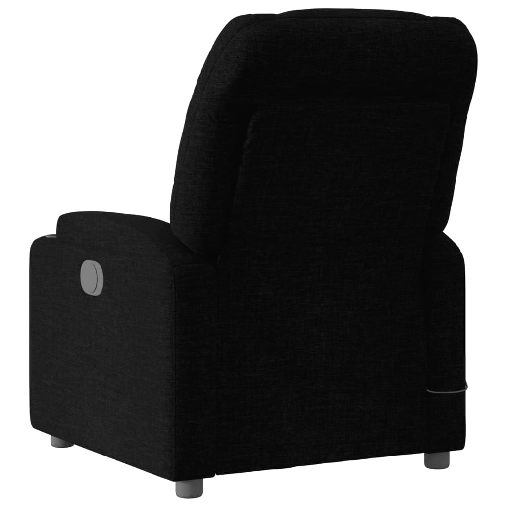 Fauteuil inclinable de massage noir tissu - XIOS