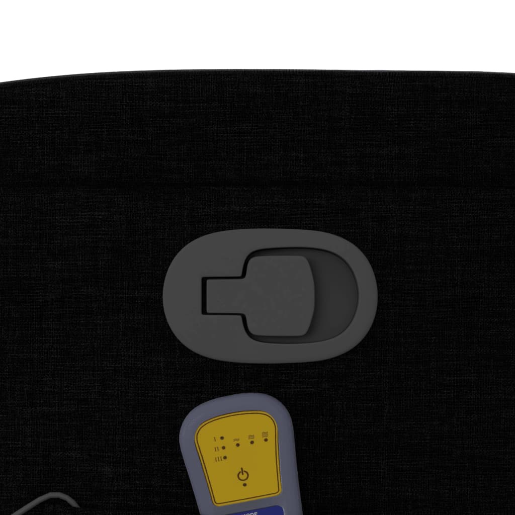 Fauteuil inclinable de massage noir tissu - XIOS