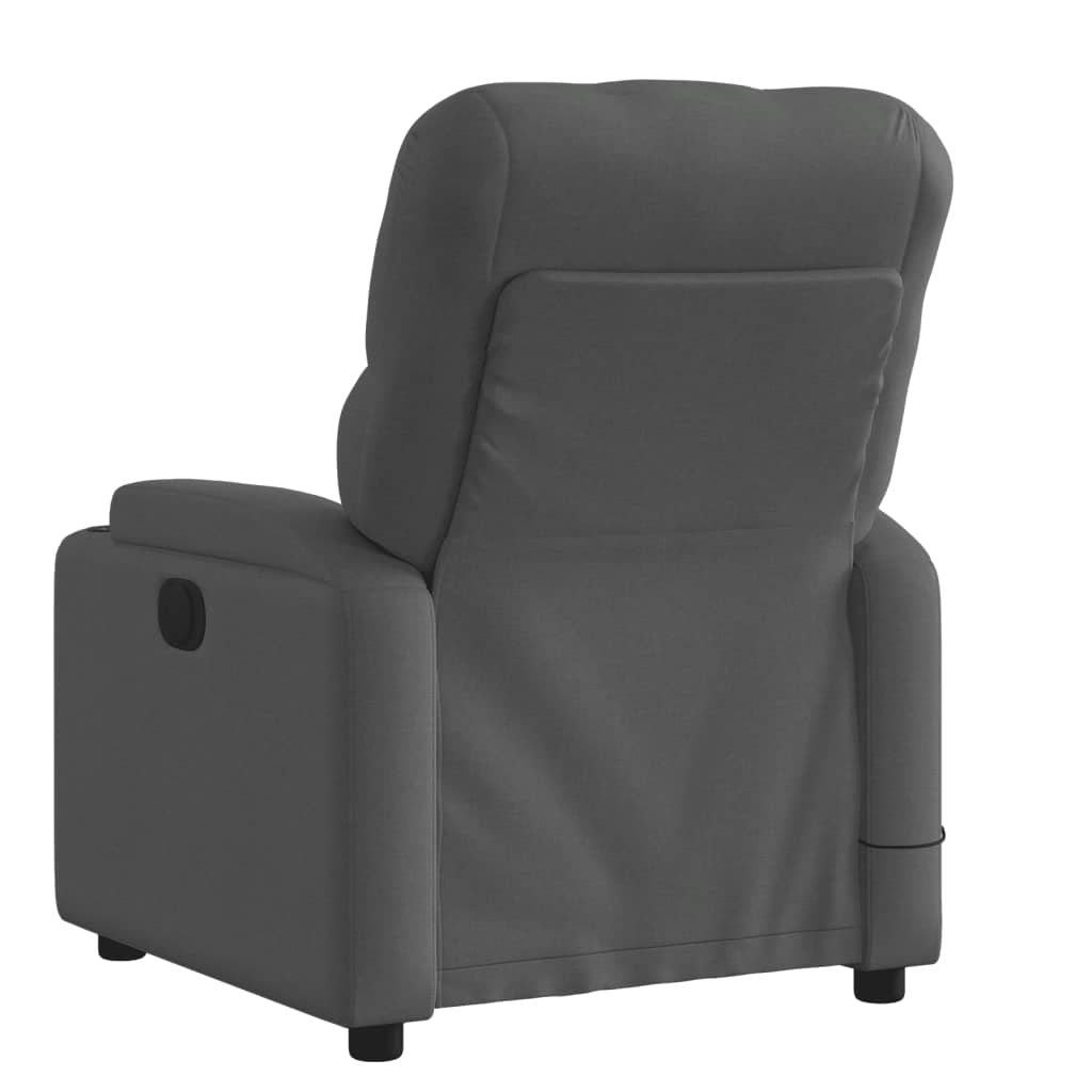 Fauteuil inclinable de massage gris foncé tissu - XIOS