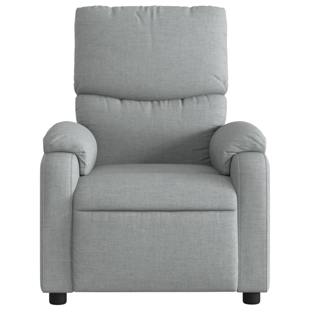 Fauteuil inclinable de massage gris clair tissu - XIOS