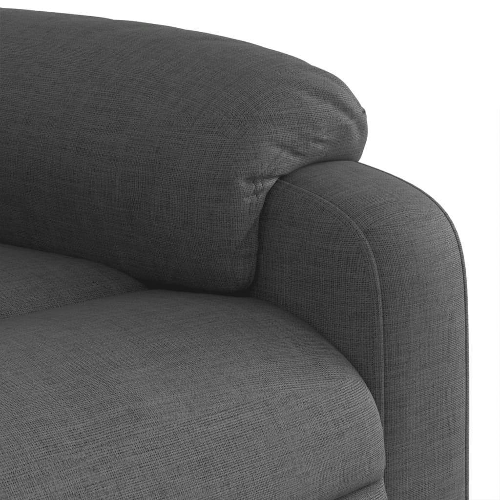 Fauteuil inclinable de massage gris foncé tissu - XIOS