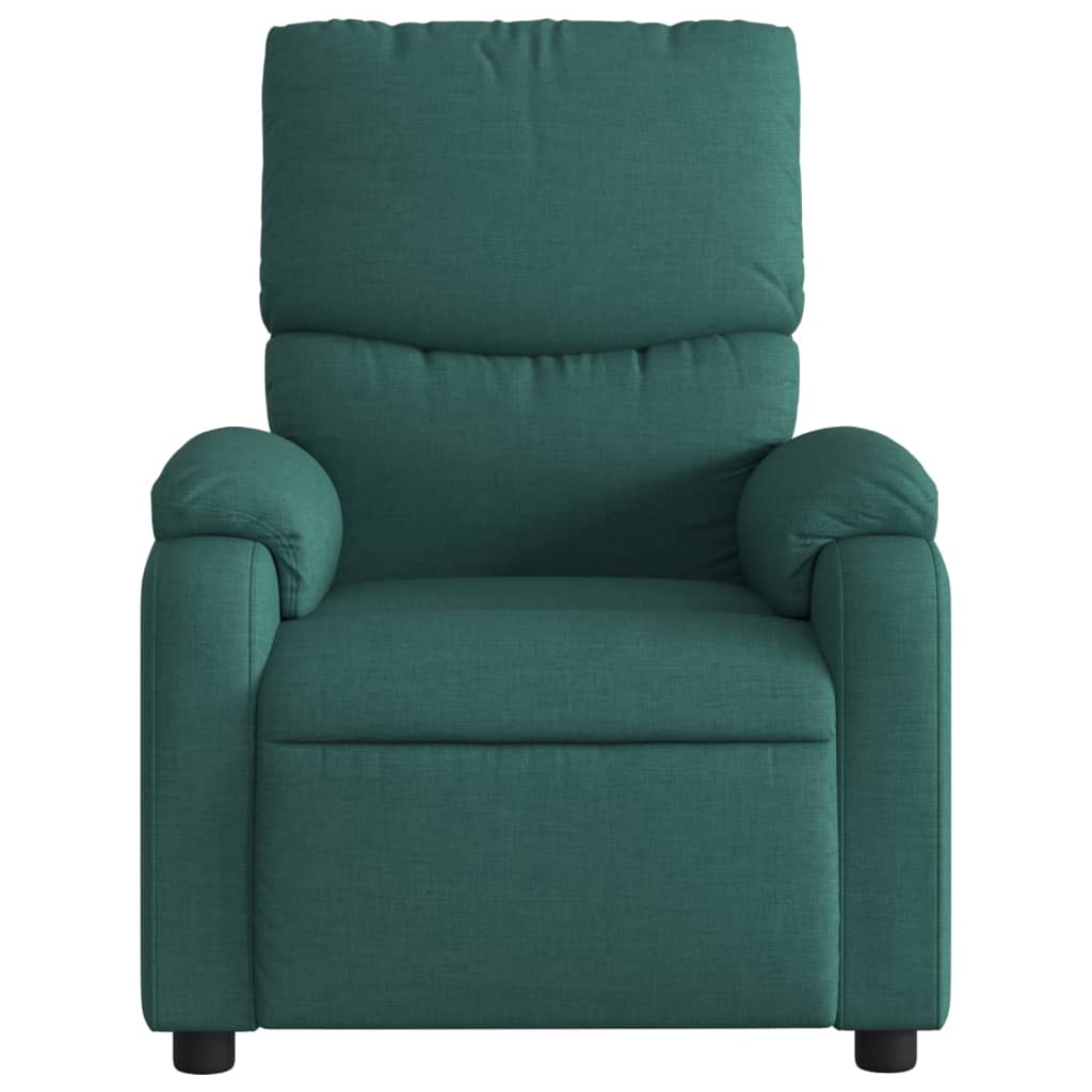 Fauteuil inclinable de massage vert foncé tissu - XIOS