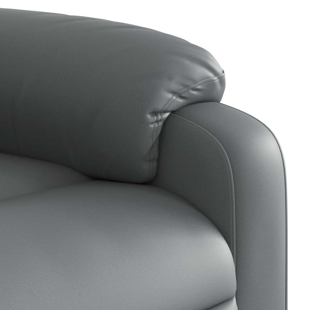 Fauteuil de massage inclinable gris similicuir - XIOS