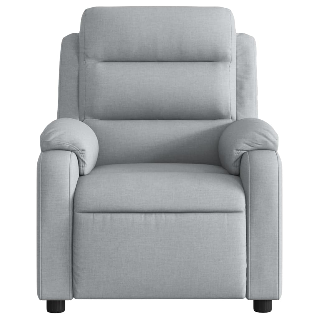 Fauteuil inclinable de massage gris clair tissu - XIOS