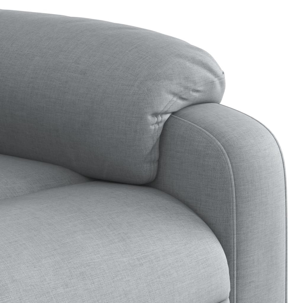 Fauteuil inclinable de massage gris clair tissu - XIOS
