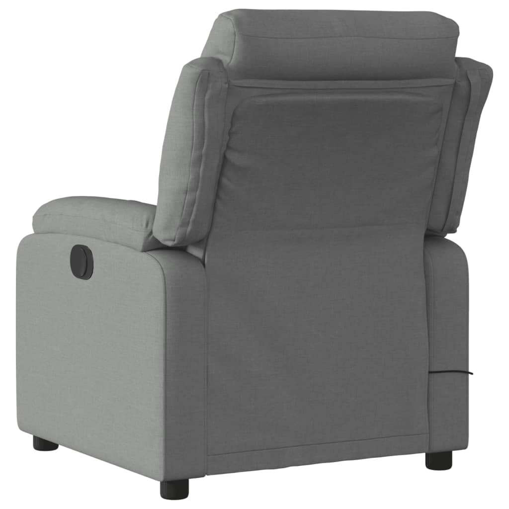 Fauteuil inclinable de massage gris foncé tissu - XIOS