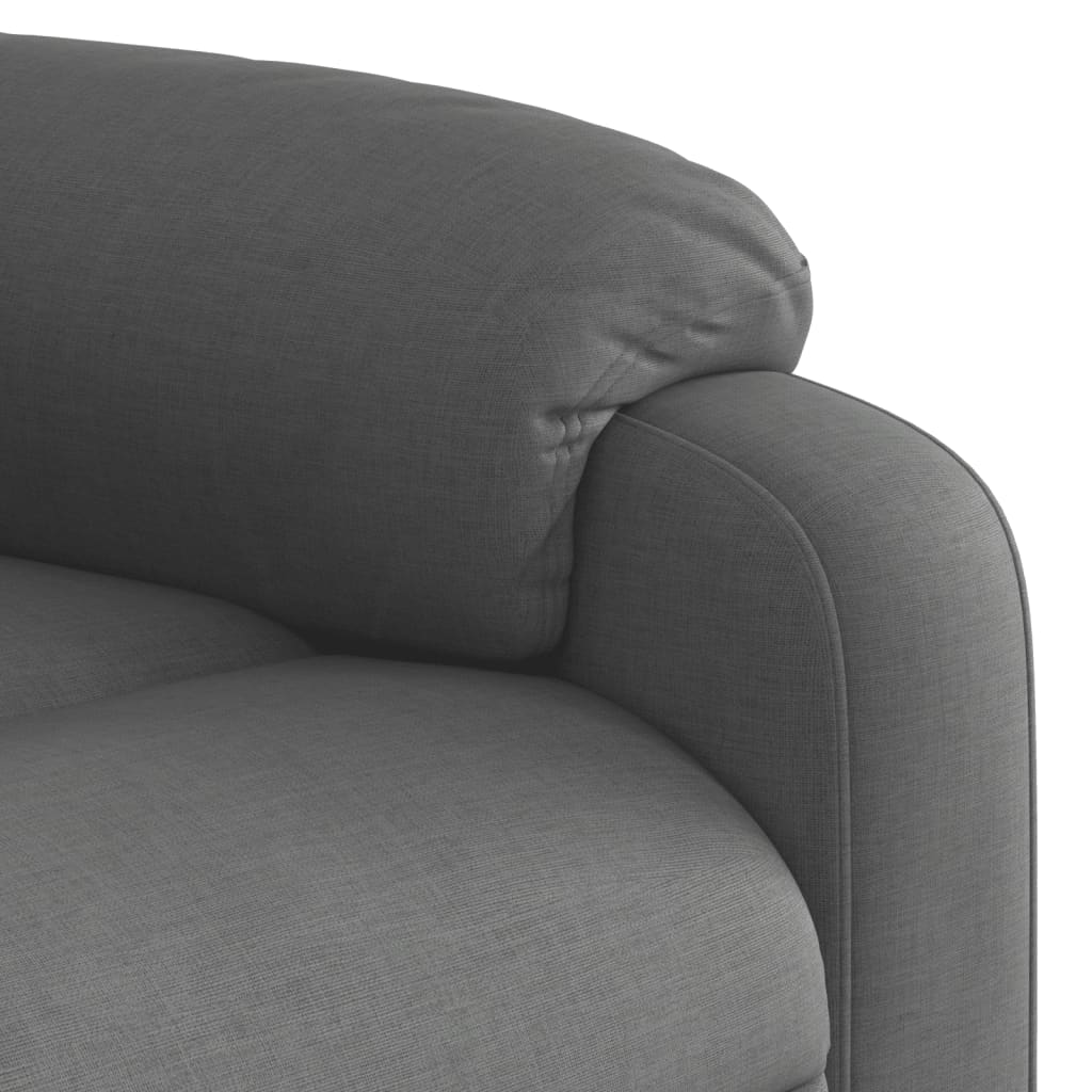 Fauteuil inclinable de massage gris foncé tissu - XIOS