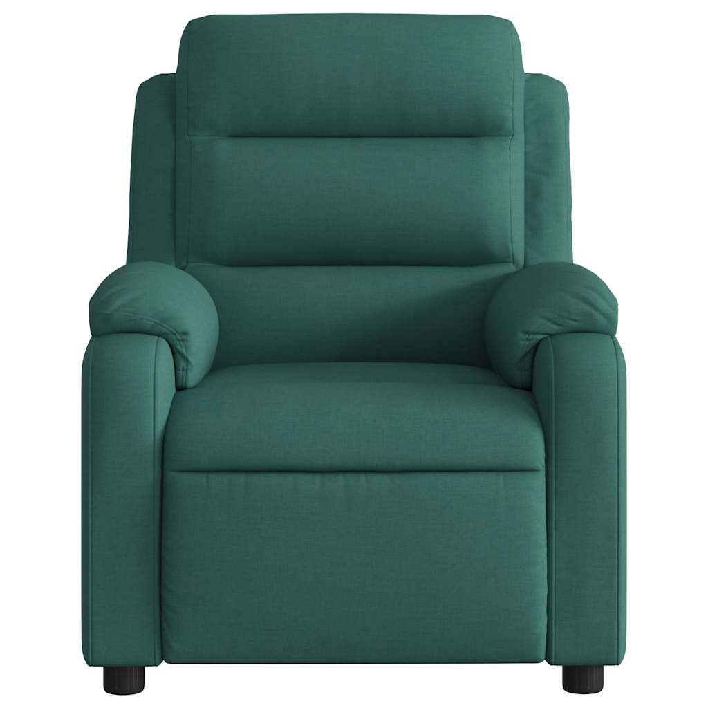 Fauteuil inclinable de massage vert foncé tissu - XIOS