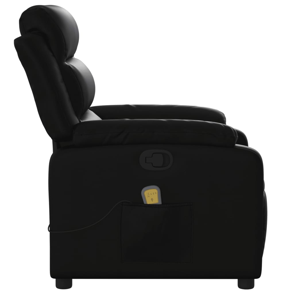 Fauteuil de massage inclinable noir similicuir - XIOS