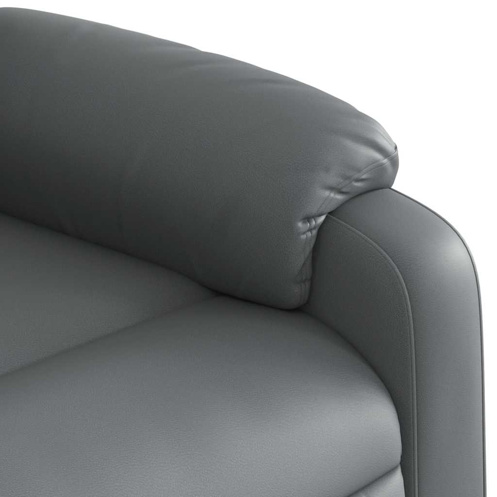 Fauteuil de massage inclinable gris similicuir - XIOS