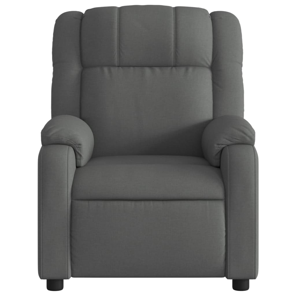Fauteuil inclinable gris foncé tissu - XIOS