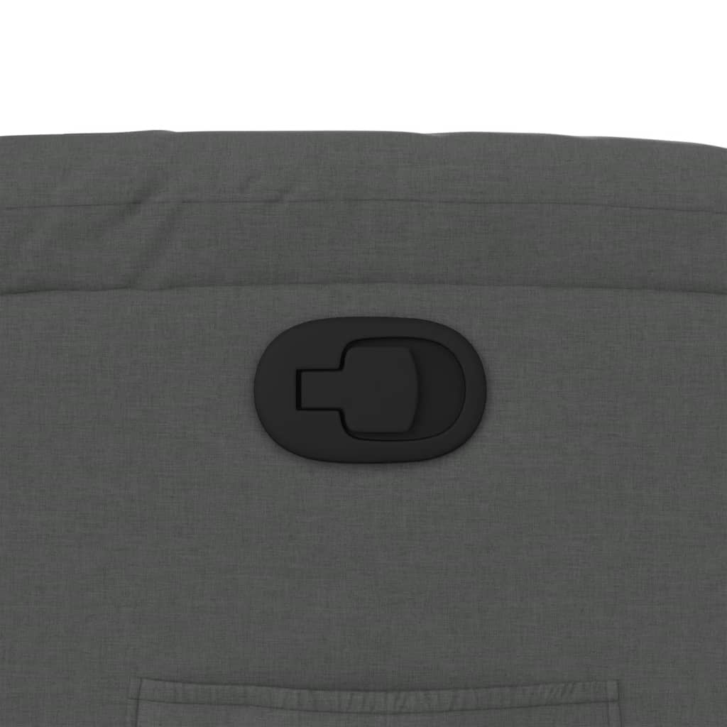 Fauteuil inclinable gris foncé tissu - XIOS