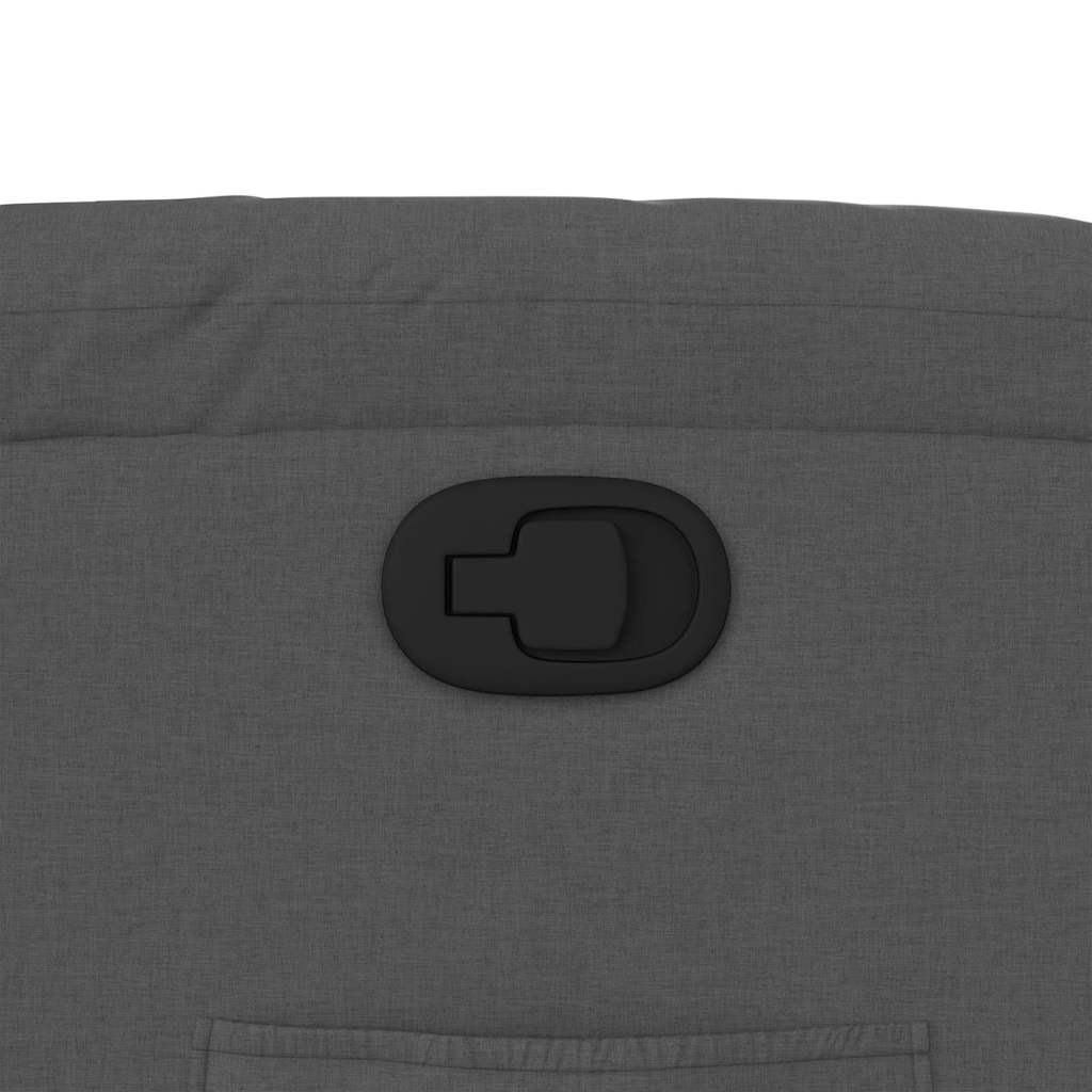 Fauteuil inclinable gris foncé tissu