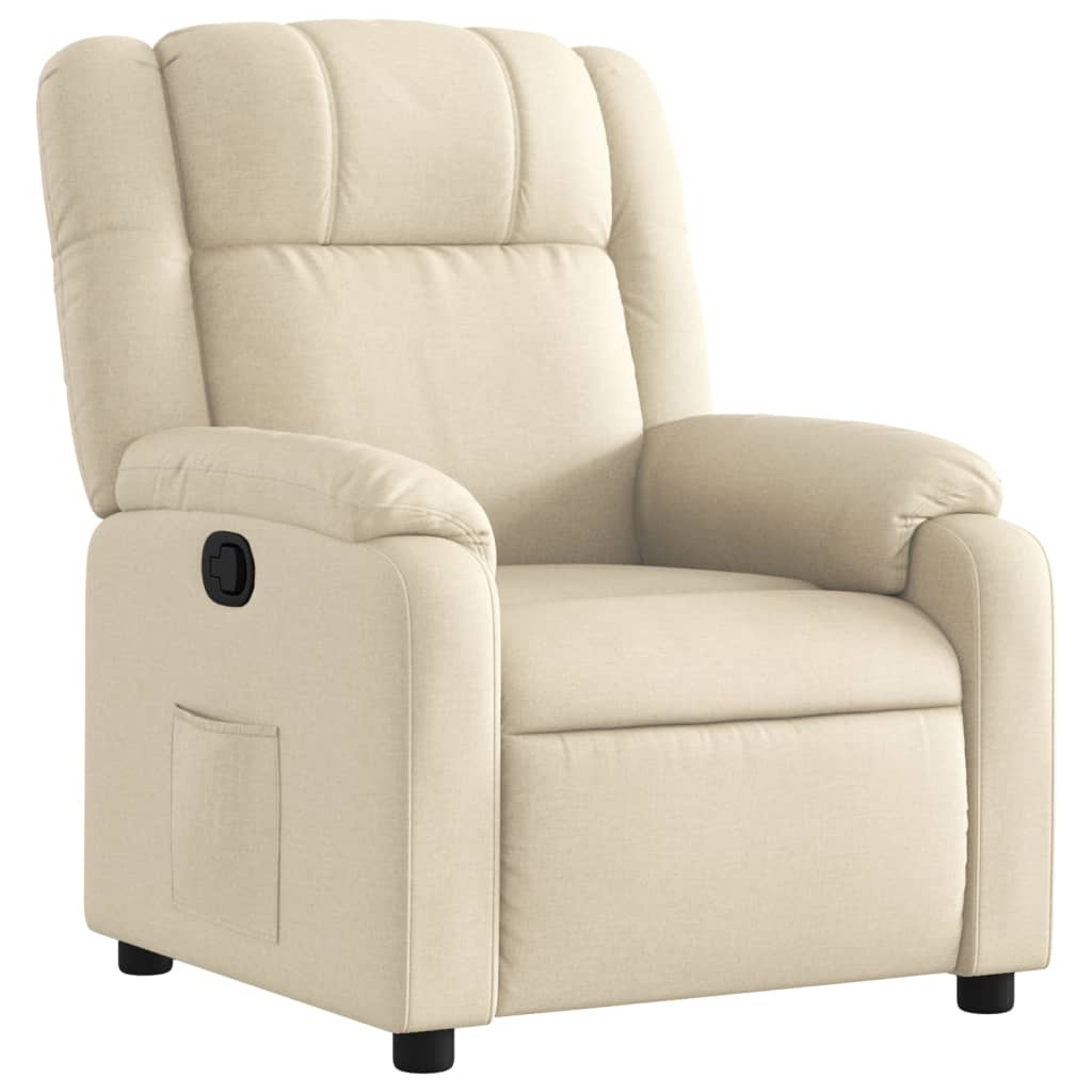 Fauteuil inclinable crème tissu - XIOS