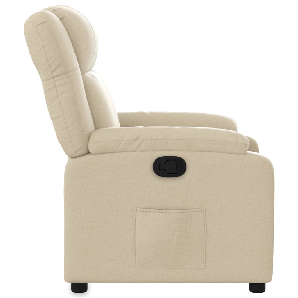 Fauteuil inclinable crème tissu - XIOS