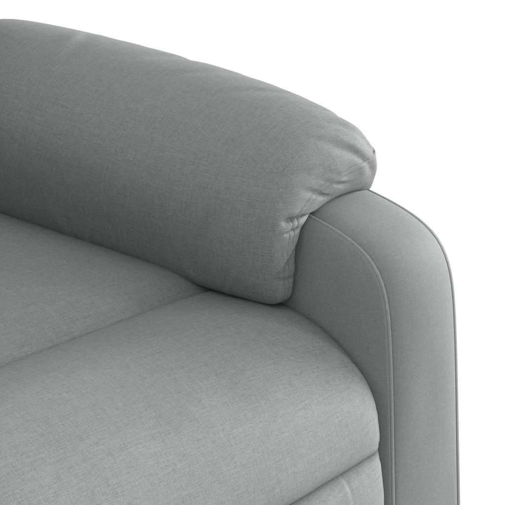Fauteuil inclinable de massage gris clair tissu - XIOS