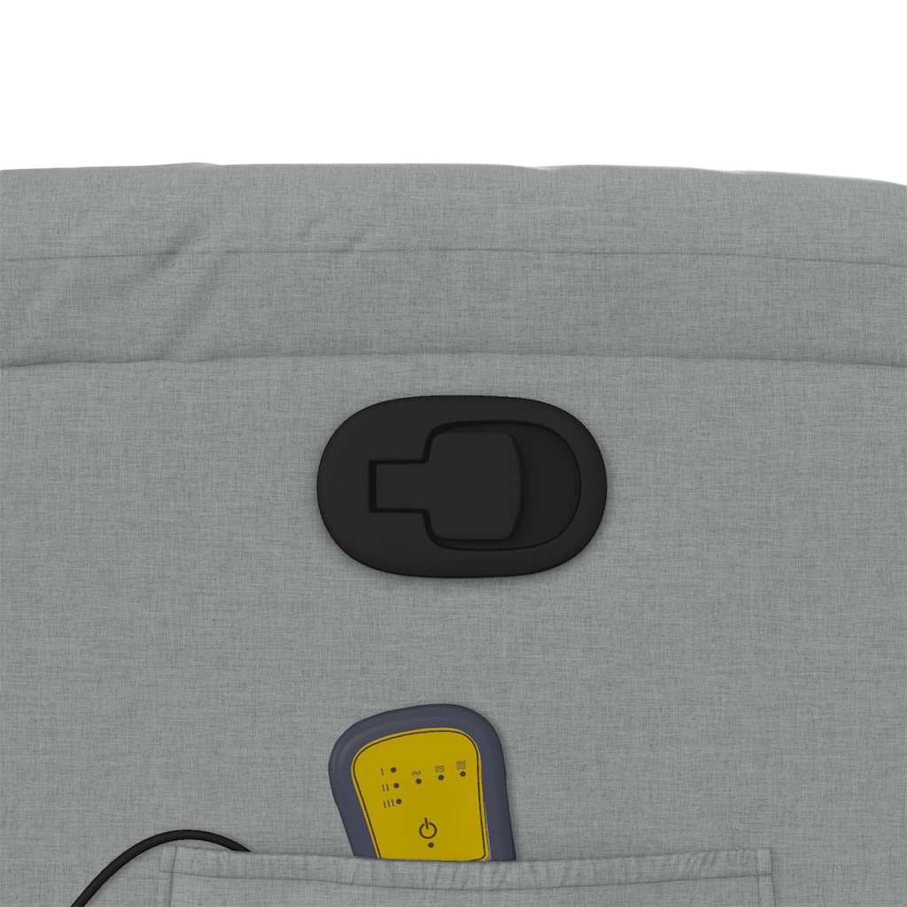 Fauteuil inclinable de massage gris clair tissu - XIOS