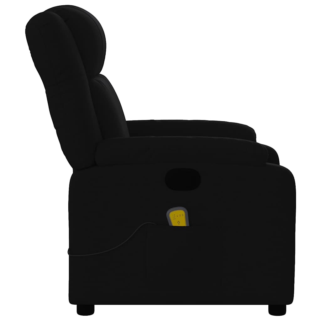 Fauteuil inclinable de massage noir tissu - XIOS