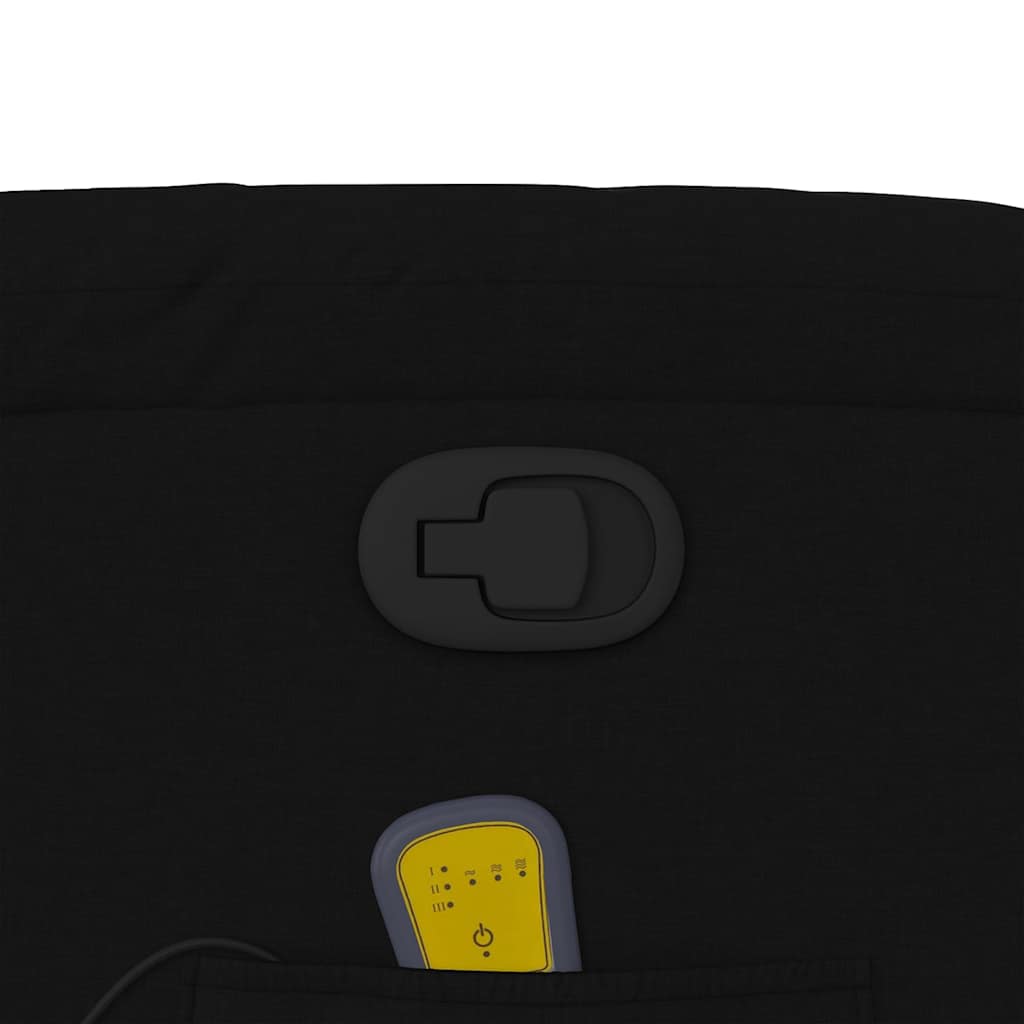 Fauteuil inclinable de massage noir tissu - XIOS