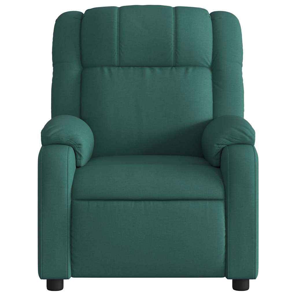 Fauteuil inclinable de massage vert foncé tissu - XIOS