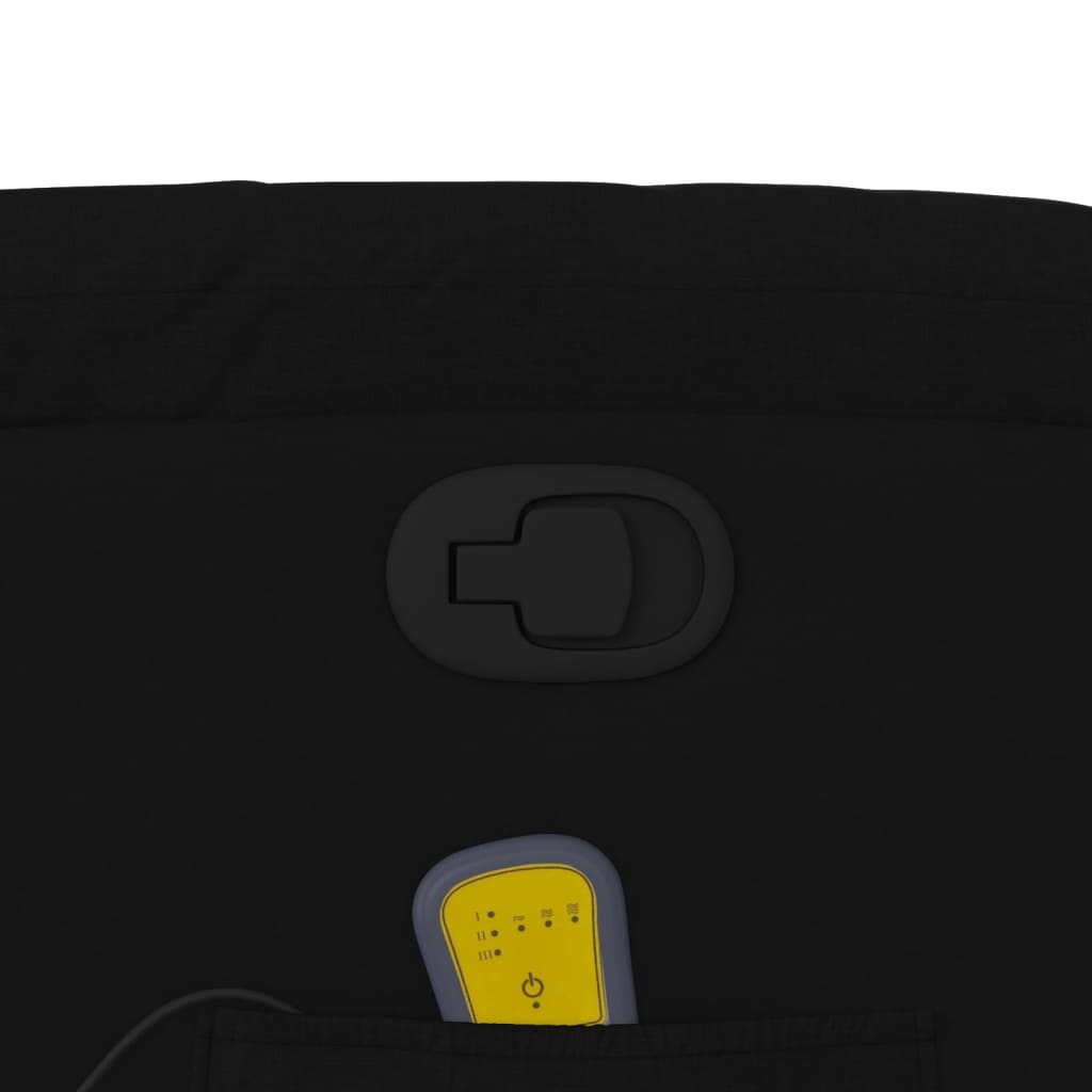 Fauteuil inclinable de massage noir tissu - XIOS