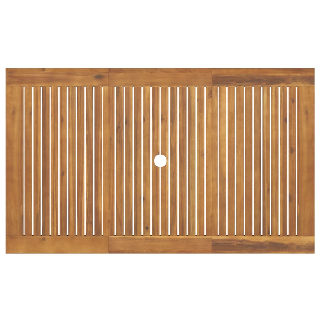 Ensemble à manger de jardin 7 pcs Bois d'acacia solide