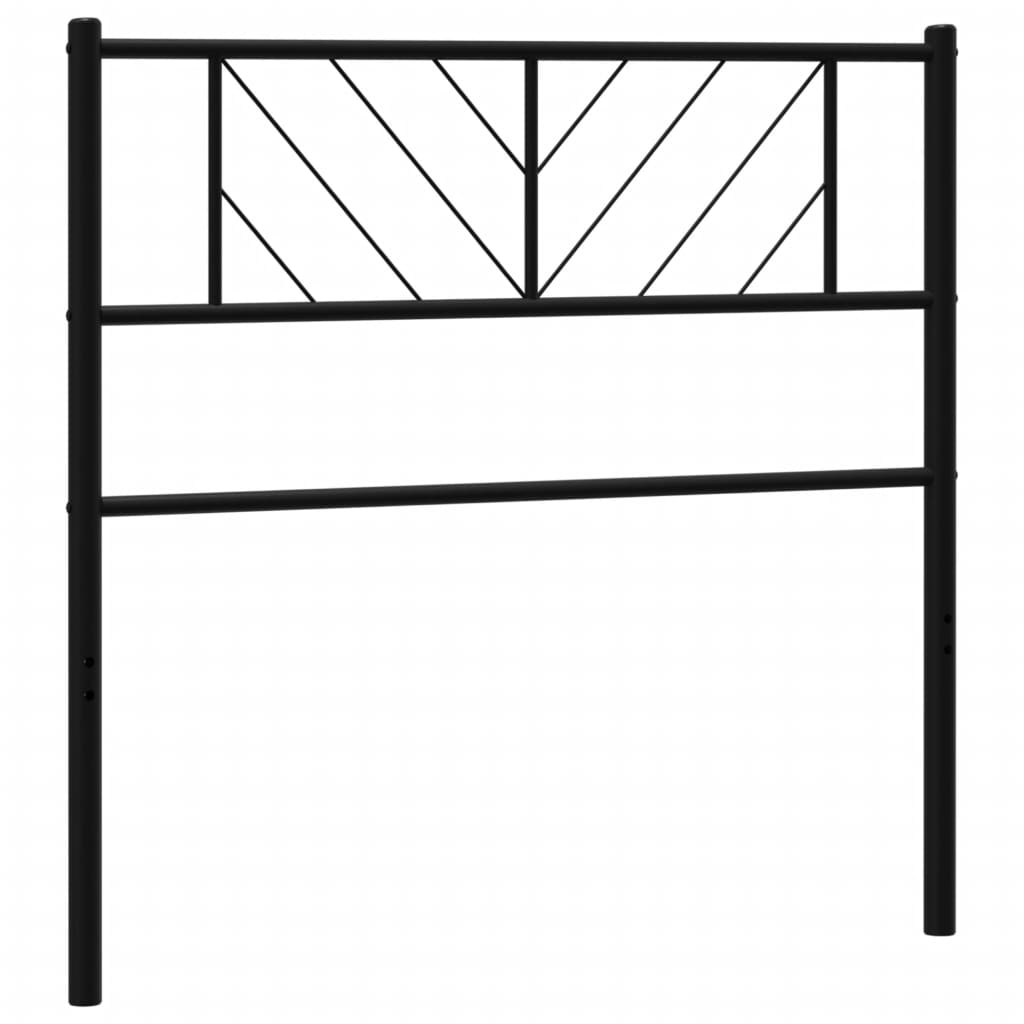 Tête de lit métal noir 90 cm - XIOS