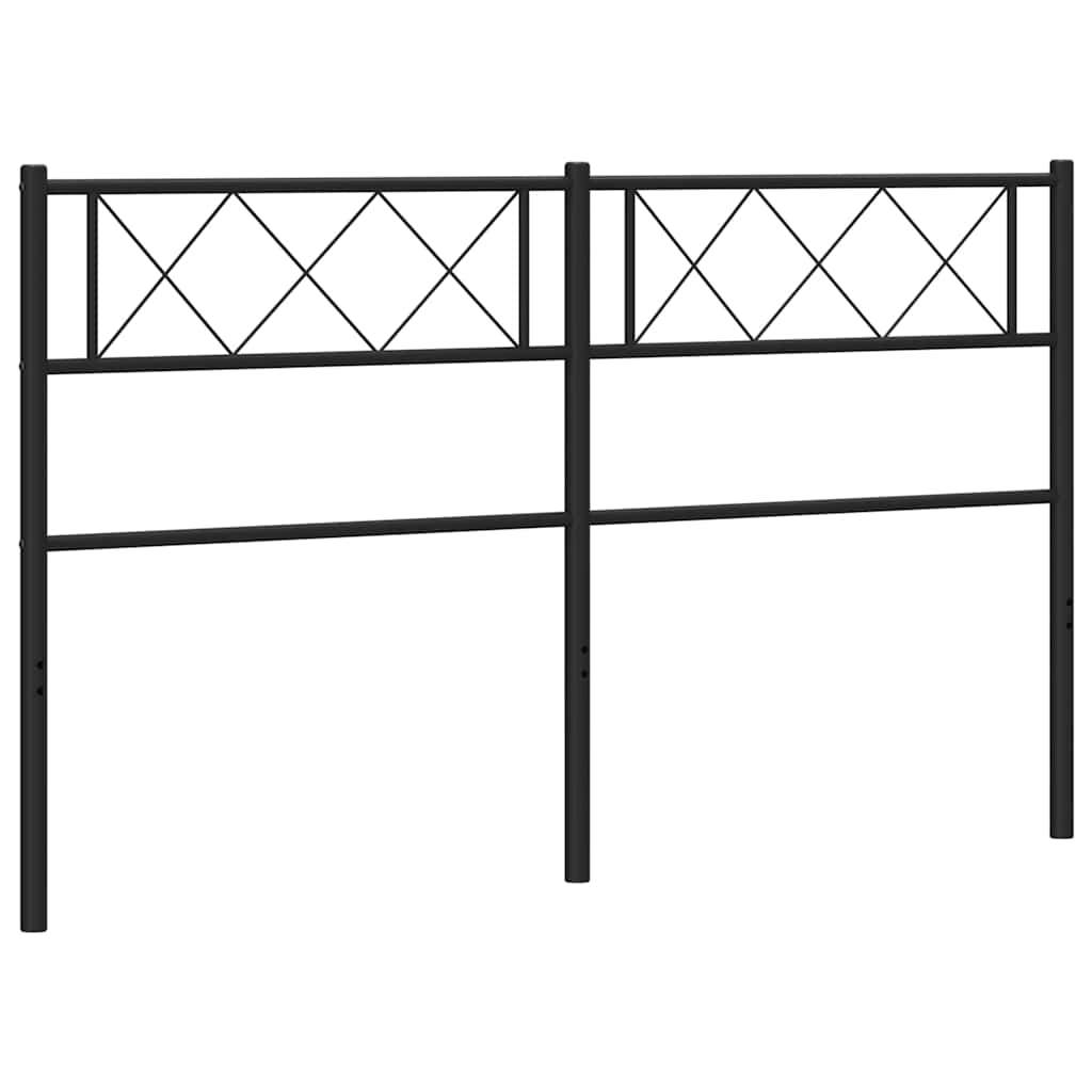 Tête de lit de remplacement métal noir 120 cm - XIOS