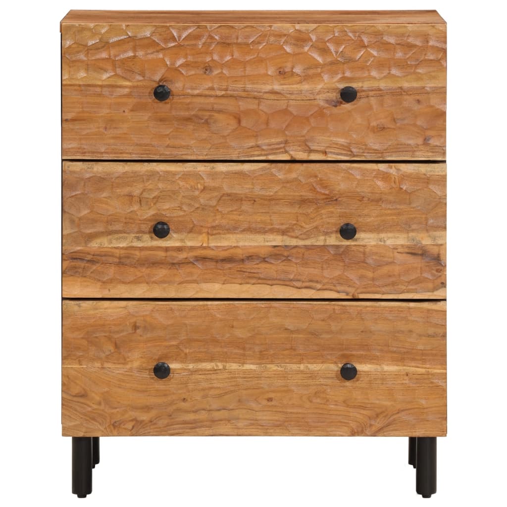 Armoires latérales 2 pcs 60x33x75 cm bois massif d'acacia - XIOS