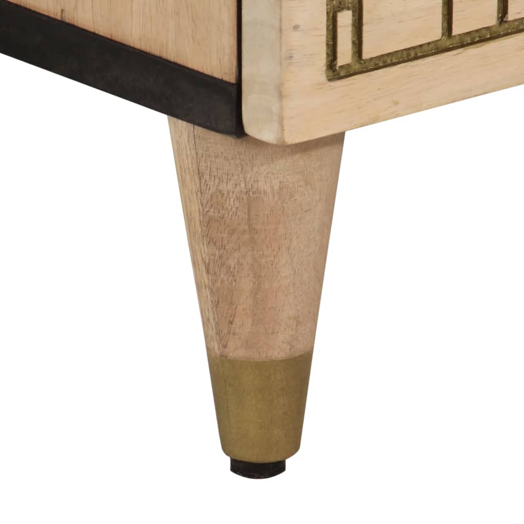 Armoires latérales 2 pcs 60x33x75 cm bois massif de manguier - XIOS