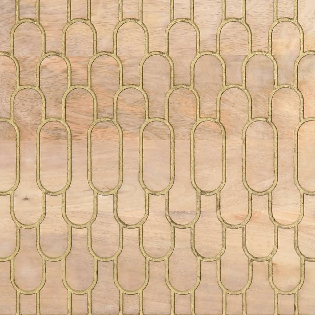 Armoires latérales 2 pcs 60x33x75 cm bois massif de manguier - XIOS