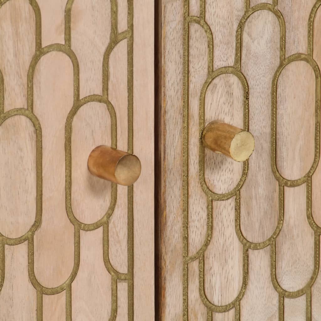 Armoires latérales 3 pcs 60x33x75 cm bois massif de manguier - XIOS